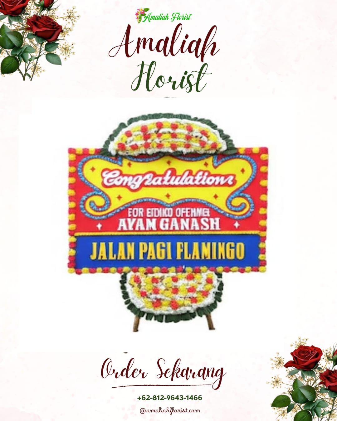 Sewa Papan Bunga Boja
